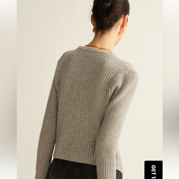 Commense Button Down Split Cardigan - Picture 3 of 4